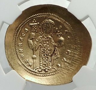 Jesus Christ Ancient 1059AD Gold Byzantine Coin of CONSTANTINE X NGC ChAU i77376 2