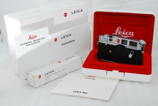 " Rare Near " Leica M6 0.  72 35mm Rangefinder Film Camera Silver 2687