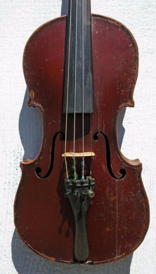 Old Vintage Antique 3/4 Czech " Stradiuarius " Violin,  Ca.  1930,  1316