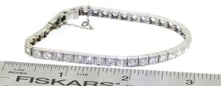 Antique Art Deco Platinum elegant 8.  0CTW VS - SI diamond fancy link bracelet 5