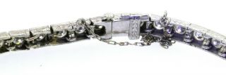 Antique Art Deco Platinum elegant 8.  0CTW VS - SI diamond fancy link bracelet 6