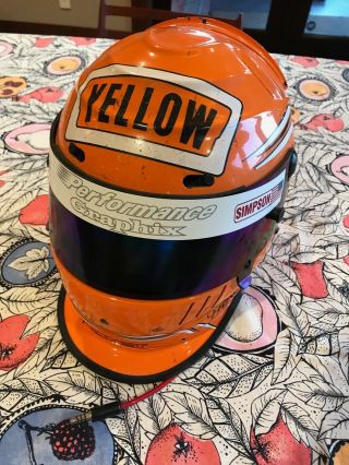 Extremely Rare Lyn St.  James Race Helmet Worn At 2000 Indianapolis 500