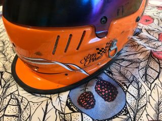 Extremely Rare Lyn St.  James Race Helmet Worn at 2000 Indianapolis 500 5