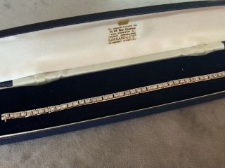 Gorgeous Antique Old Cut Diamond Tennis Bracelet 18ct White Gold 18k 12