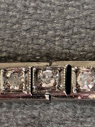 Gorgeous Antique Old Cut Diamond Tennis Bracelet 18ct White Gold 18k 2