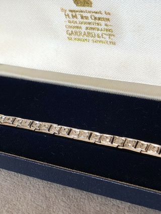 Gorgeous Antique Old Cut Diamond Tennis Bracelet 18ct White Gold 18k 4