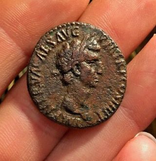 Ancient Roman Coin Ae As Nerva 96 - 98ad Aequitas Ric77 10.  83g