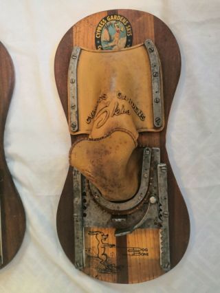 Vintage Cypress Gardens Dog Bone Short 17” Water Trick Wood water Skis 8