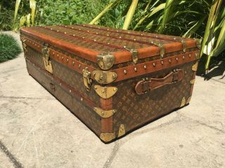 LOUIS VUITTON Cabin trunk Monogram Steamer Trunk chest purse bag LV 8