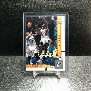 2002 - 03 Upper Deck Michael Jordan Auto /11 - Wizards - 1998 - 99 Sp Buyback Rare