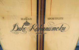 VINTAGE DUKE KAHANAMOKU LONGBOARD SURFBOARD FROM THE 60s. 3