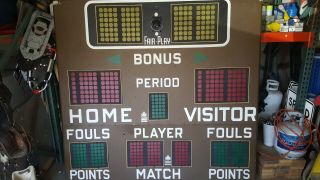Fair Play Scoreboard Vintage basketball 7