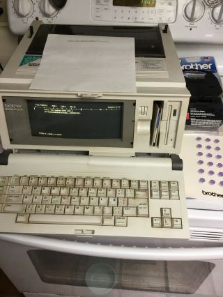 Vintage Brother Wp - 75 Word Processor With Extra Ribbons Users Guide
