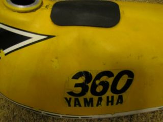 1975 Yamaha YZ360 Aluminum Gas Tank Vintage Motocross YZ 360 483 484 YZ250 Fuel 7