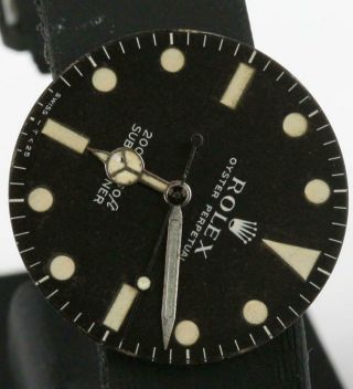 Rare & Collectable 1960 ' s Rolex Ref 5513 SUBMARINER Meter First Dial with Hands 3