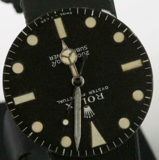 Rare & Collectable 1960 ' s Rolex Ref 5513 SUBMARINER Meter First Dial with Hands 4