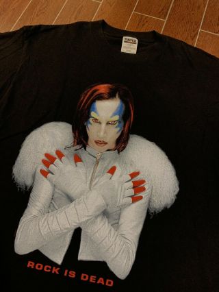 Vintage Marilyn Manson Mechanical Animals Rock Is Dead Tultex Shirt