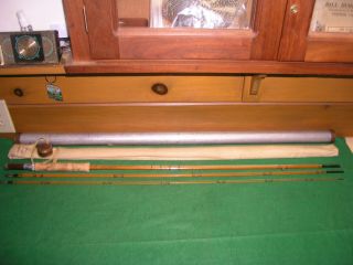 Lyle Dickerson 3ps.  1tp.  9 1/2 Ft.  Split Bamboo Fly Rod Serial Number 962013 - Sh