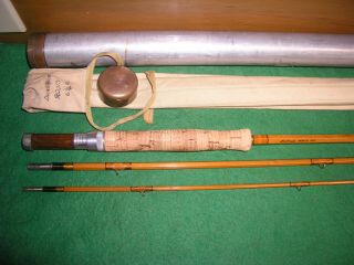Lyle Dickerson 3ps.  1tp.  9 1/2 ft.  split bamboo fly rod serial number 962013 - SH 2