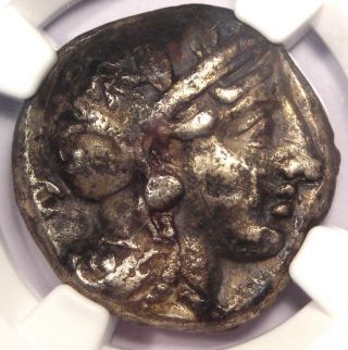 Ancient Athens Greece Athena Owl Tetradrachm Coin (393 - 294 Bc) - Ngc Fine
