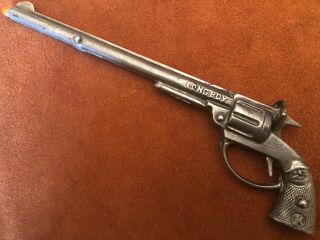 Rare Vintage Antique Cast Iron Single Shot Kilgore 1922 Long Boy Toy Cap Pistol