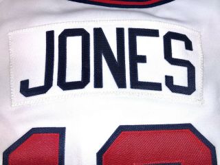 Vintage 1995 Chipper Jones Atlanta Braves Russell Authentic Jersey world series 7