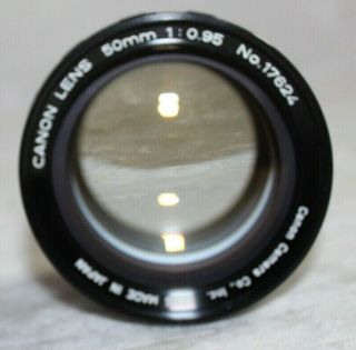 Very Rare Canon Dream Lens In E Mount 50mm 1:0.  95 Near Front Cap