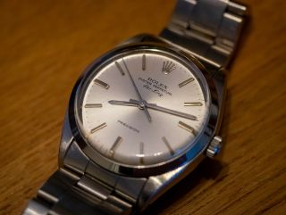 Rolex Air King 5500 Vintage Oyster Perpetual Stainless Steel Wristwatch 1979