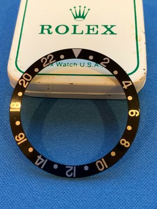 Vintage Rolex Gmt Master Fat Font Insert Bezel 16700 - 16713