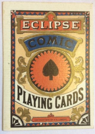 Eclipse Comic Playing Cards Rare Transformation Deck Circa 1876
