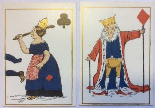 ECLIPSE COMIC PLAYING CARDS Rare TRANSFORMATION deck Circa 1876 5