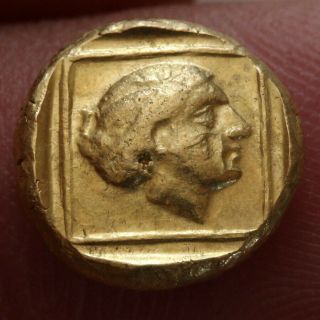 ANCIENT GREEK GOLD UNCERTAIN COIN CIRCA 500 - 300 BC 2