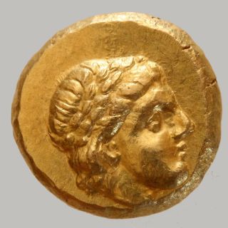 ANCIENT GREEK GOLD UNCERTAIN COIN CIRCA 500 - 300 BC 4