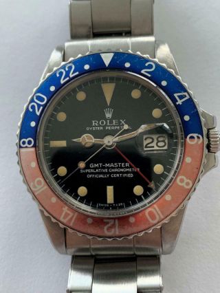 Rolex 1675 Gmt - Master Stainless Steel Vintage Wristwatch