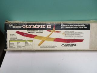 Vintage Airtronics Olympic Ii 100 " High Performanc Sailplane Glider Rc Kit