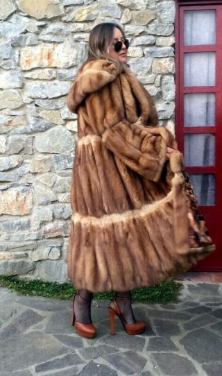 FENDI Vintage Russian SABLE Fur Sobol Zobel Coat Jacket Mink Lynx Fox Zibellino 6