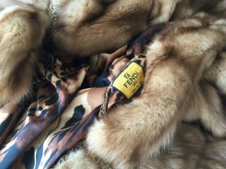 FENDI Vintage Russian SABLE Fur Sobol Zobel Coat Jacket Mink Lynx Fox Zibellino 8