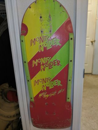 Schmitt Stix Monty Nolder deck Vintage skateboard Alva,  Powell,  old school,  1985 4