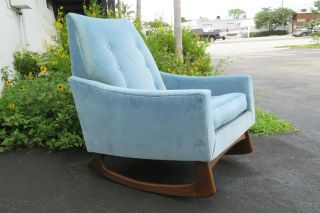 Adrian Pearsall Style Mid Century Modern Rocking Chair 9838