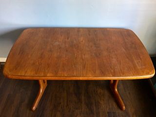 Mid Century Modern Danish Teak Dining Set,  x6 D - Scan Chairs and AM Denmark Table 5
