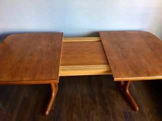 Mid Century Modern Danish Teak Dining Set,  x6 D - Scan Chairs and AM Denmark Table 6