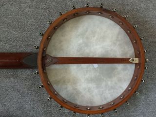 Antique Thompson & Odell “Artist” 5 - string banjo year 1901,  S/N 2050 Leather Case 10