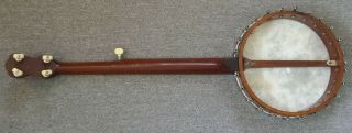 Antique Thompson & Odell “Artist” 5 - string banjo year 1901,  S/N 2050 Leather Case 3