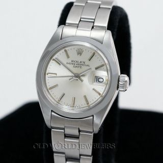 Rolex Vintage Lady Date 6916 Silver Dial Stainless Steel Box Only Circa 1974