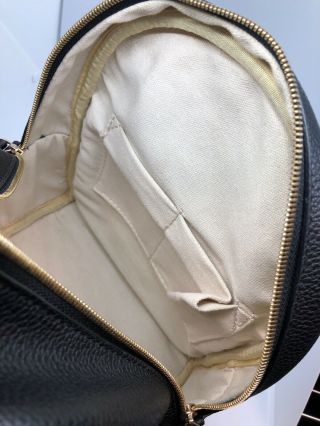 GUCCI SOHO Black Leather Zipper Backpack Unisex AUTHENTIC RARE NEAR 10