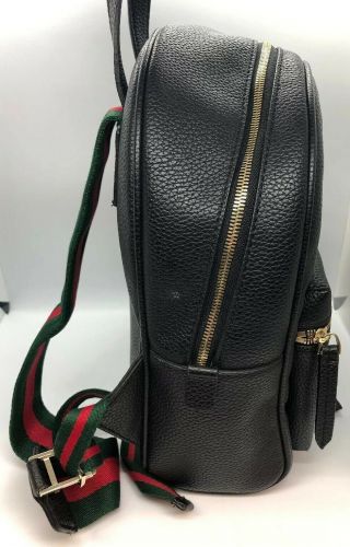 GUCCI SOHO Black Leather Zipper Backpack Unisex AUTHENTIC RARE NEAR 3