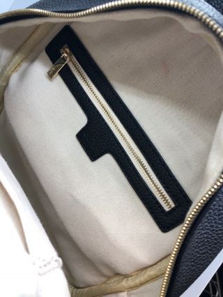 GUCCI SOHO Black Leather Zipper Backpack Unisex AUTHENTIC RARE NEAR 9