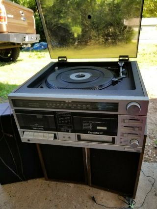 Vintage Realistic Stereo System.  8 Track,  Cassette,  Radio,  And Turn Table.