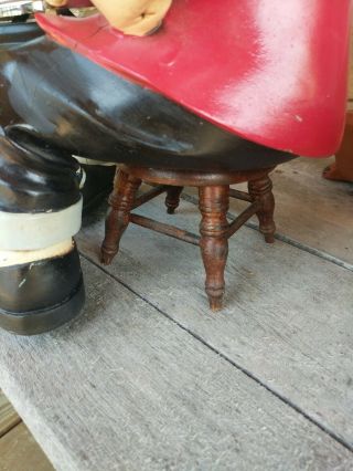 Vintage Signed PETER MOOK Ring Bell for Assistance HOLDER Restaurant Statue RARE 7