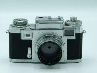 Fine Vintage Contax IIIA Rangefinder Camera and Zeiss - Opton 50mm f:1.  5 lens 2